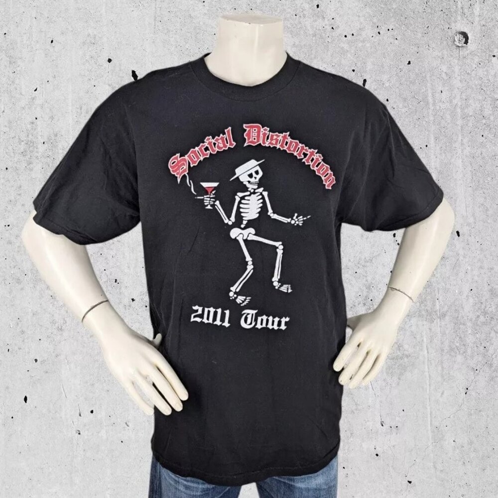 Social Distortion 2011 Tour T Shirt Size XL Tee Double Sided